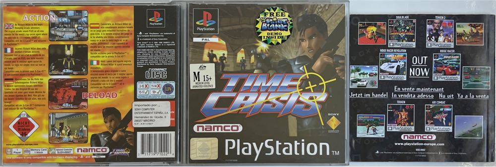 Time Crisis - Sony PlayStation (Bandai Namco Entertainment - 1-2) video game collectible [Barcode 722674020695] - Main Image 4