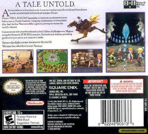 Final Fantasy 3 - Nintendo DS video game collectible - Main Image 2