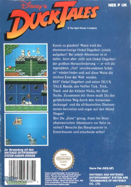 Duck Tales - $25 - Nintendo Entertainment System (NES) video game collectible - Main Image 2