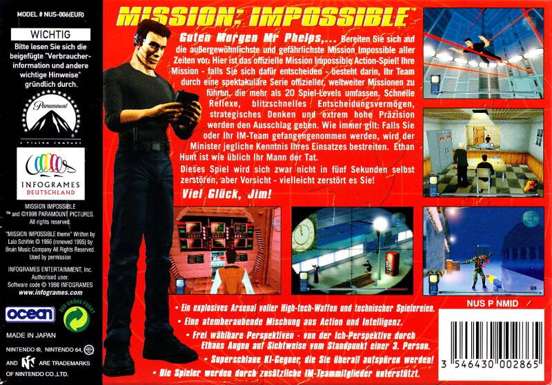 Mission Impossible - Nintendo 64 (N64) video game collectible - Main Image 2