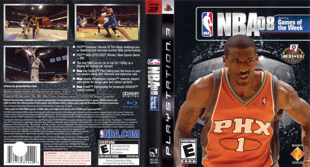 NBA 08 - Sony PlayStation 3 (PS3) (Sony Computer Entertainment America - 2) video game collectible [Barcode 711719814429] - Main Image 2