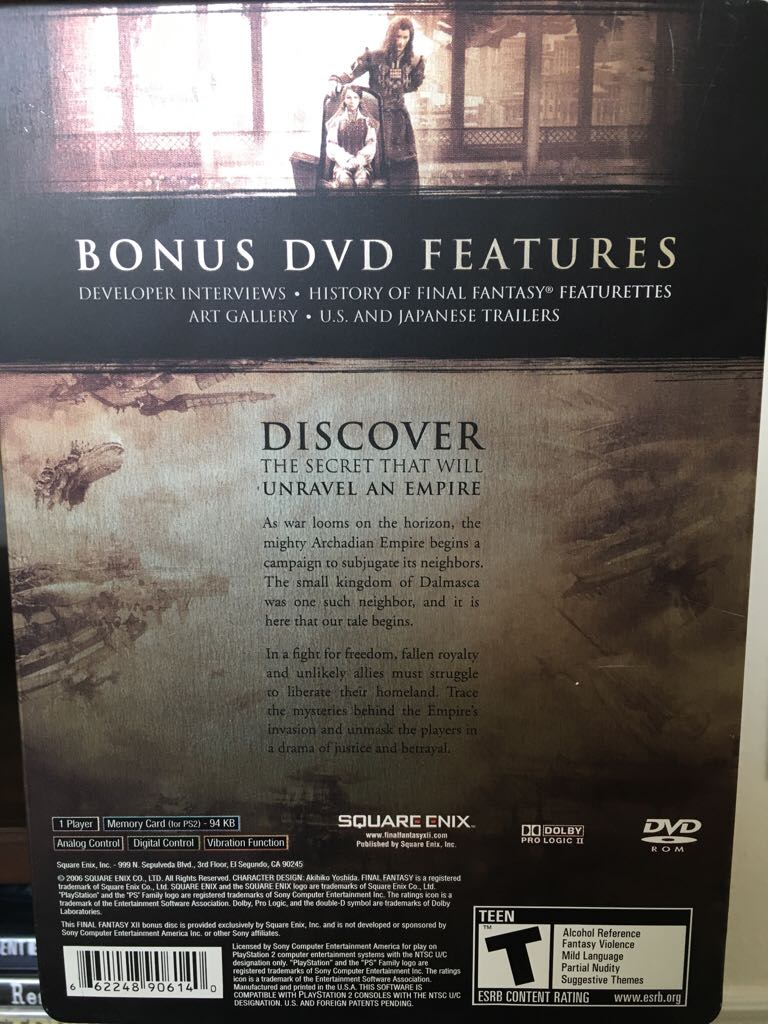 Final Fantasy 12 - Sony PlayStation 2 (PS2) (Sqare Enix) video game collectible - Main Image 2