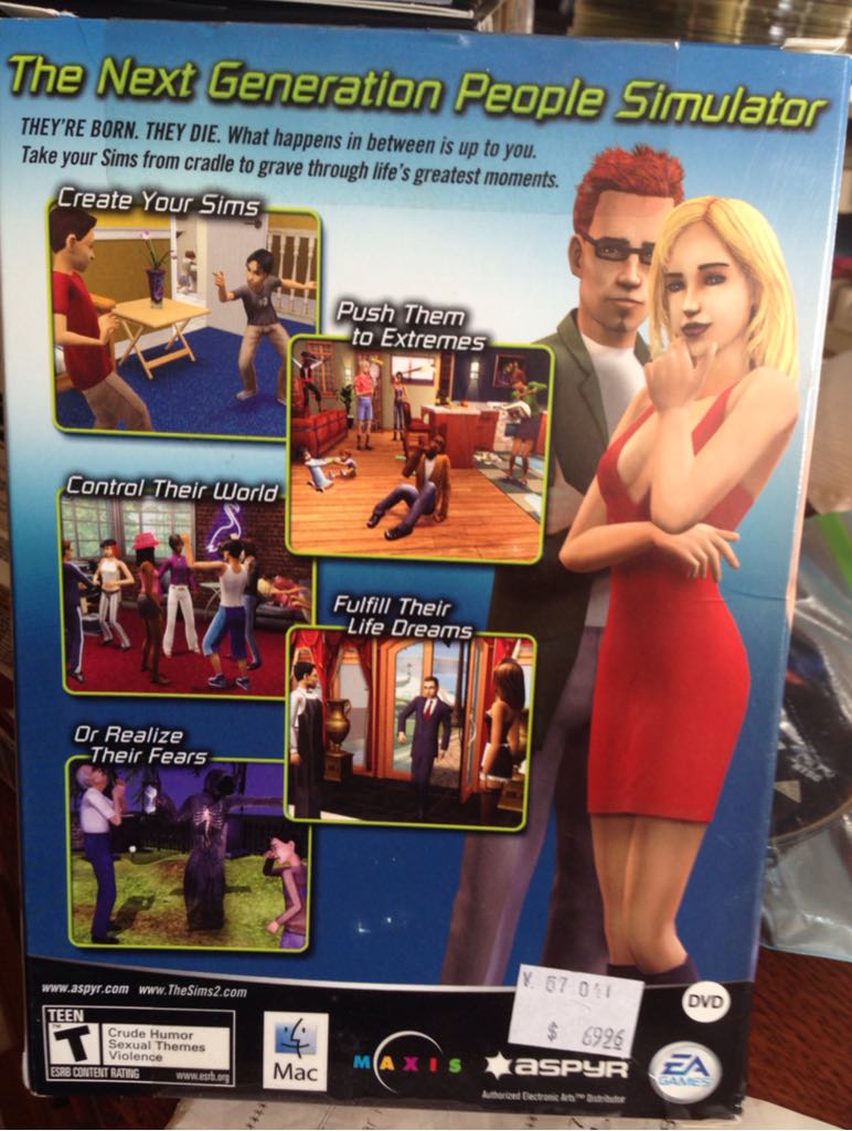 The Sims 2 - Apple macOS video game collectible [Barcode 618870108803] - Main Image 2