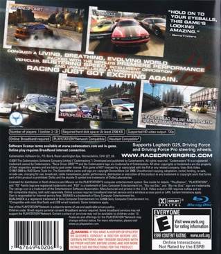 Grid - Sony PlayStation 3 (PS3) (Codemasters - 1) video game collectible [Barcode 767649402069] - Main Image 2