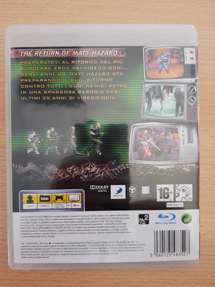 Eat Lead: The Return of Matt Hazard - Sony PlayStation 3 (PS3) (1) video game collectible [Barcode 5060125483527] - Main Image 2