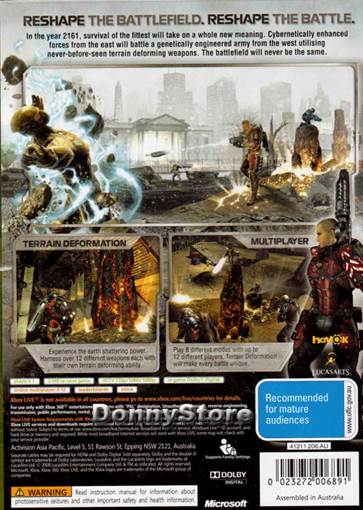 Fracture - Microsoft Xbox 360 (LucasArts - 1-12) video game collectible [Barcode 023272006334] - Main Image 2