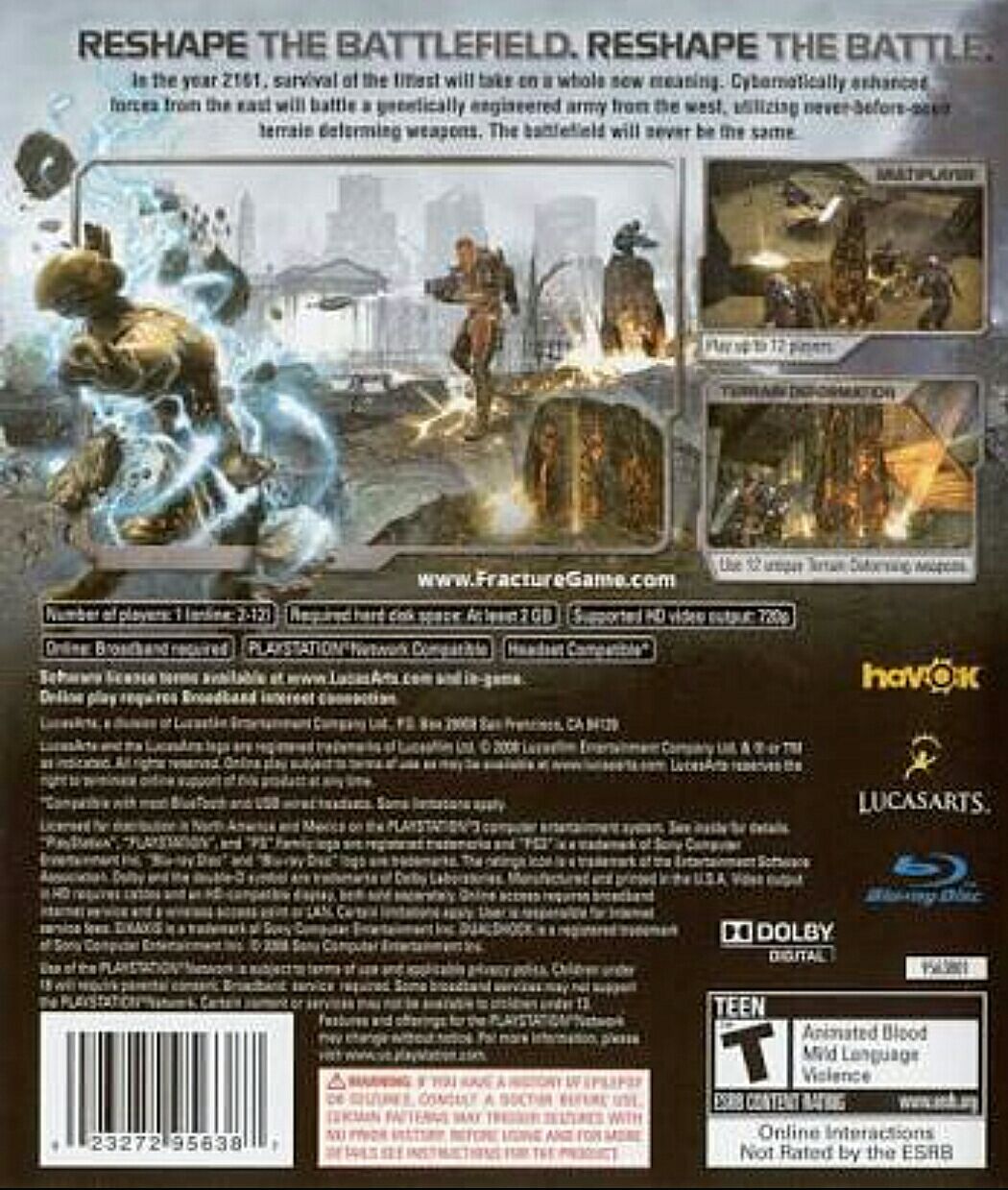 Fracture - Sony PlayStation 3 (PS3) (Day 1 Studios - 1) video game collectible [Barcode 023272006884] - Main Image 2