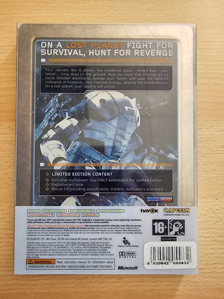 Lost Planet - Microsoft Xbox 360 (Capcom - 1) video game collectible [Barcode 5055060960905] - Main Image 3