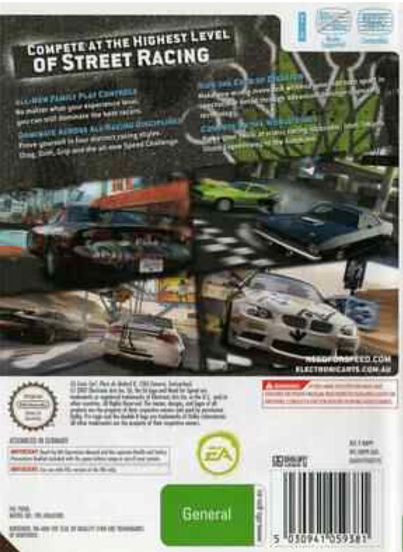 Need For Speed: ProStreet - Nintendo Wii (Electronic Arts - 1) video game collectible [Barcode 5030941059381] - Main Image 2