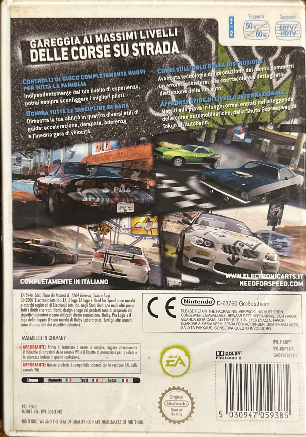 Need For Speed: ProStreet - Nintendo Wii video game collectible [Barcode 5030947059385] - Main Image 2