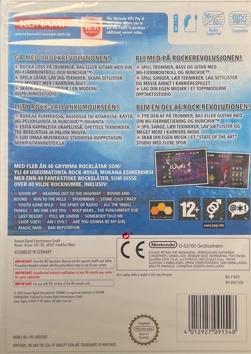 Rock Revolution  - Nintendo Wii video game collectible - Main Image 2