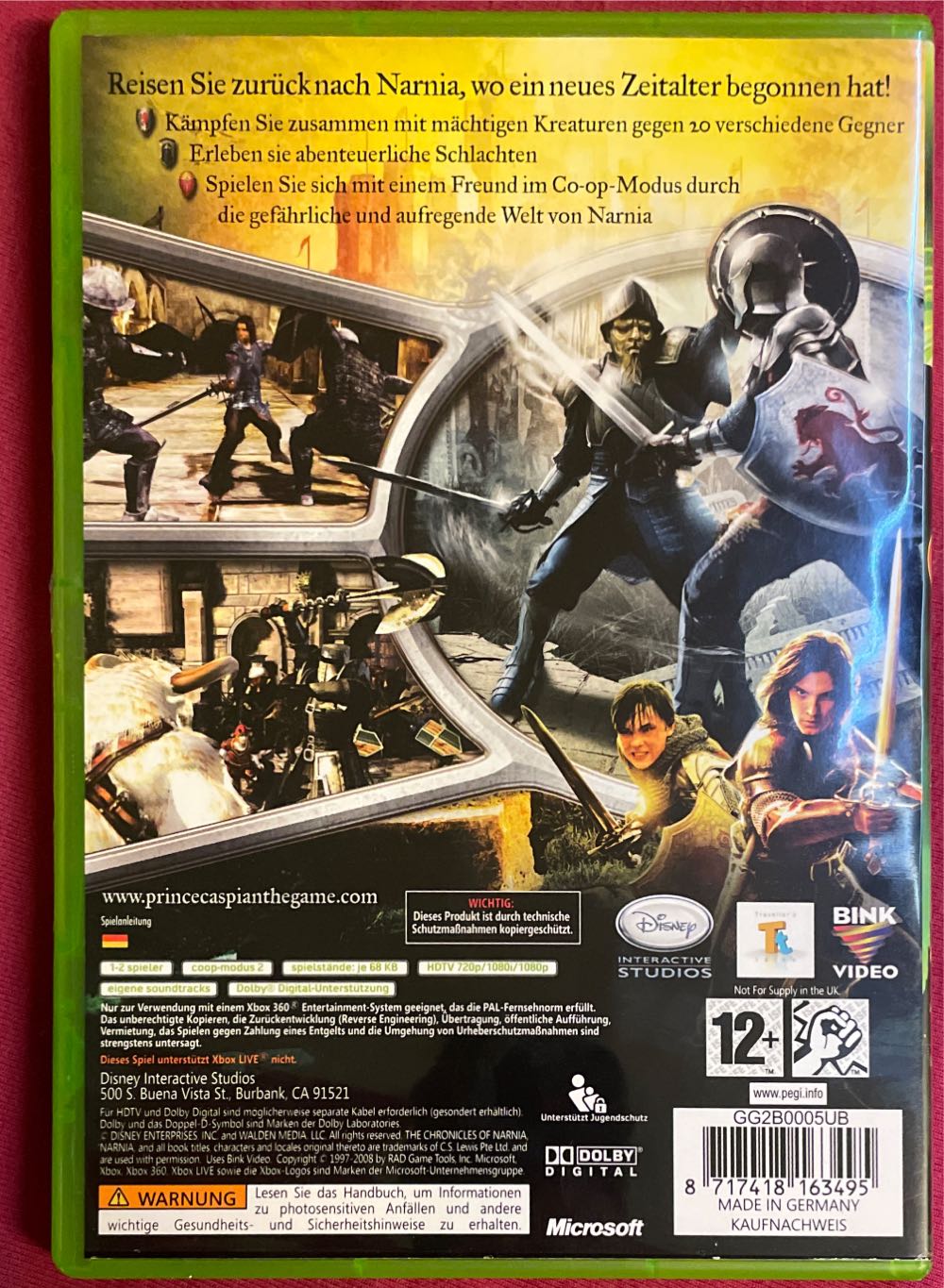 The Chronicles of Narnia: Prince Caspian - Microsoft Xbox 360 (Disney Interactive Studios - 1-2) video game collectible [Barcode 8717418163495] - Main Image 2