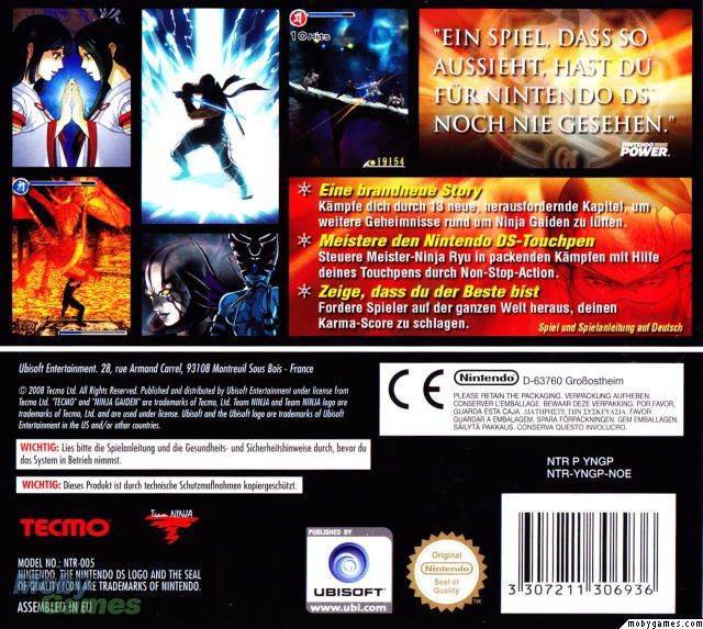 Ninja Gaiden Dragon Sword - Nintendo DS (Boite Et Notice - 1) video game collectible [Barcode 3307211306905] - Main Image 2