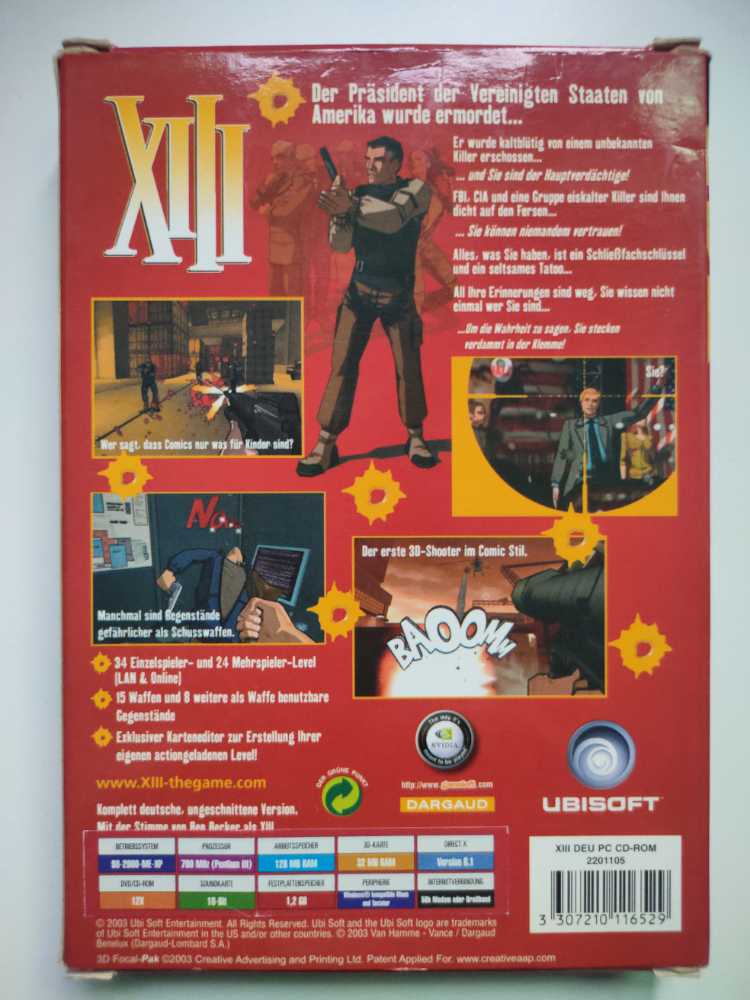 XIII - CD Projekt GOG (1) video game collectible [Barcode 3307210116529] - Main Image 2