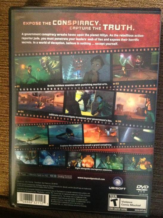 Beyond Good & Evil - Sony PlayStation 2 (PS2) (Ubisoft - 1) video game collectible [Barcode 008888321125] - Main Image 2