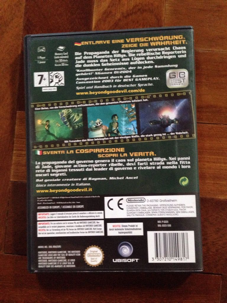 Beyond Good and Evil - Nintendo GameCube (Ubisoft - 1) video game collectible [Barcode 3307210149817] - Main Image 2
