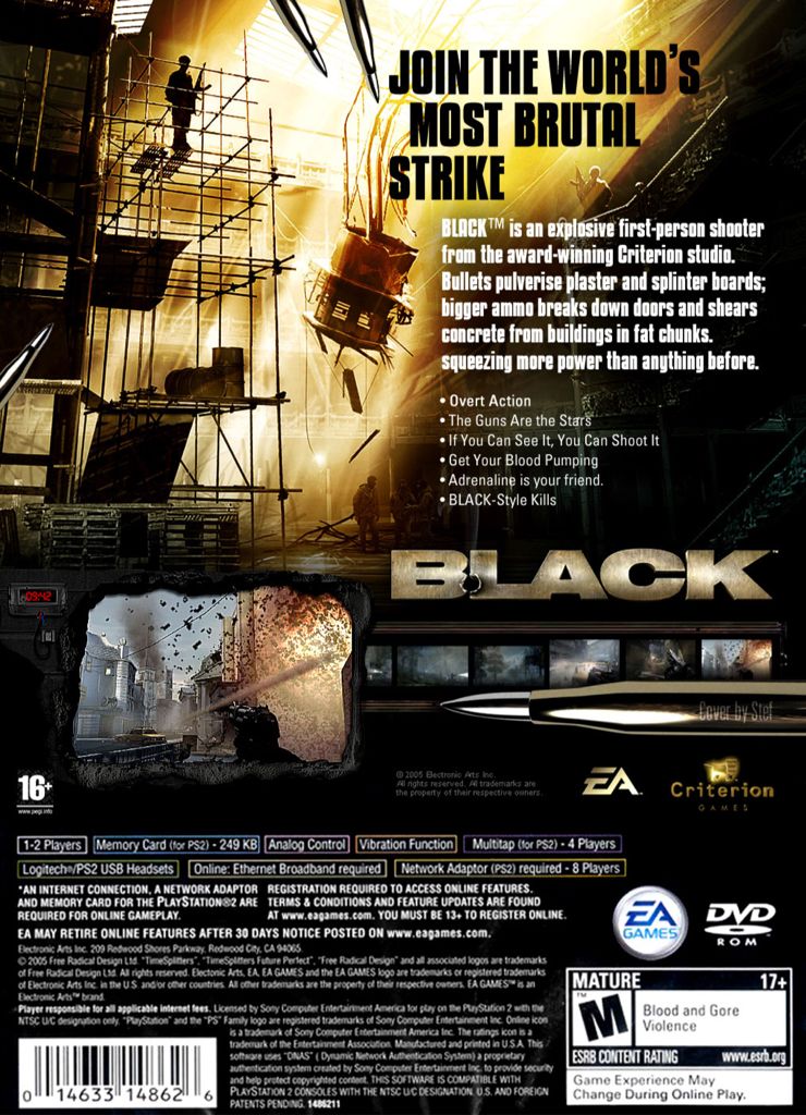 Black - Microsoft Xbox (EA) video game collectible - Main Image 2