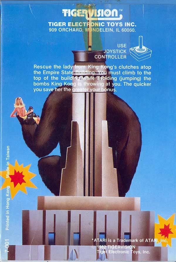 King Kong - Atari 2600 (Tigervision - 1-2) video game collectible - Main Image 2