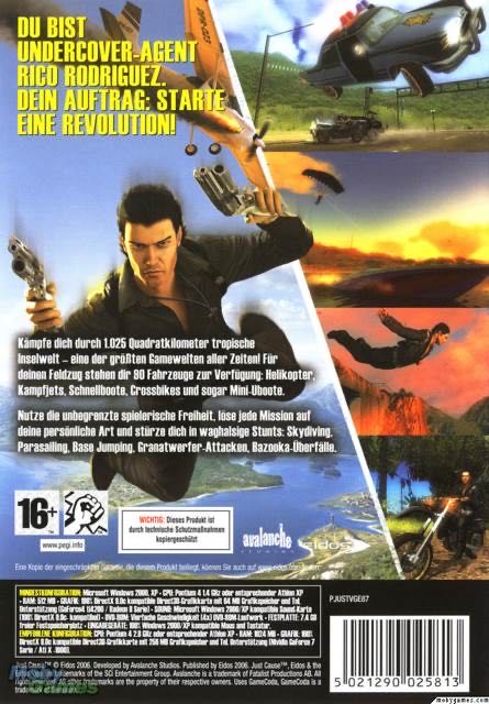 (*2006) Just Cause - Sony PlayStation 2 (PS2) video game collectible - Main Image 2