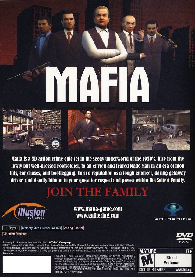 Mafia - Sony PlayStation 2 (PS2) (Illusion Softwoks) video game collectible - Main Image 2