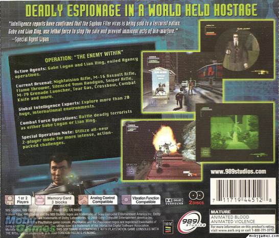 Syphon Filter 2 - Sony PlayStation (Sony Computer Entertainment Europe - 2) video game collectible [Barcode 711719160328] - Main Image 2