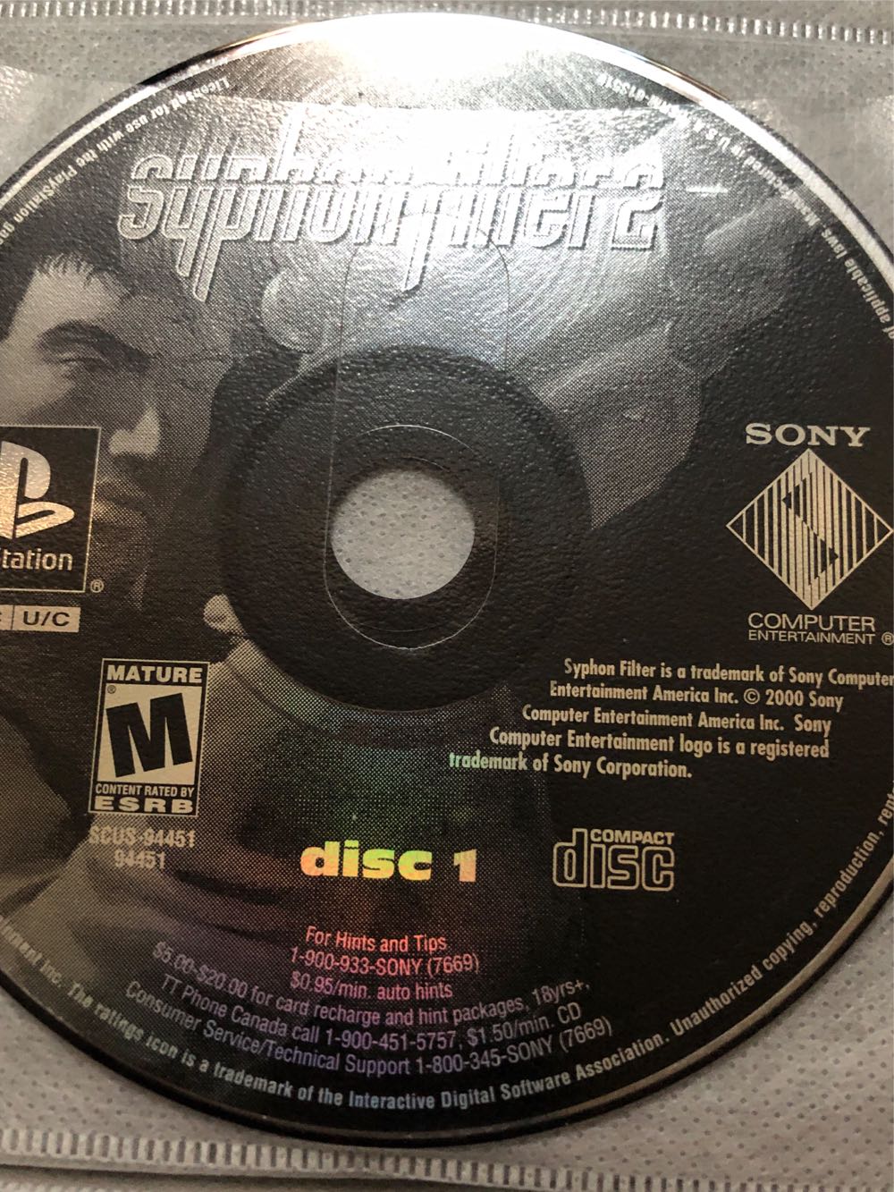 Syphon Filter 2 - Sony PlayStation (989 Studios - 1-2) video game collectible [Barcode 711719160427] - Main Image 3