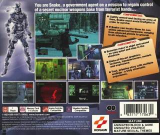 Metal Gear Solid - Sony PlayStation (Konami - 1) video game collectible - Main Image 2