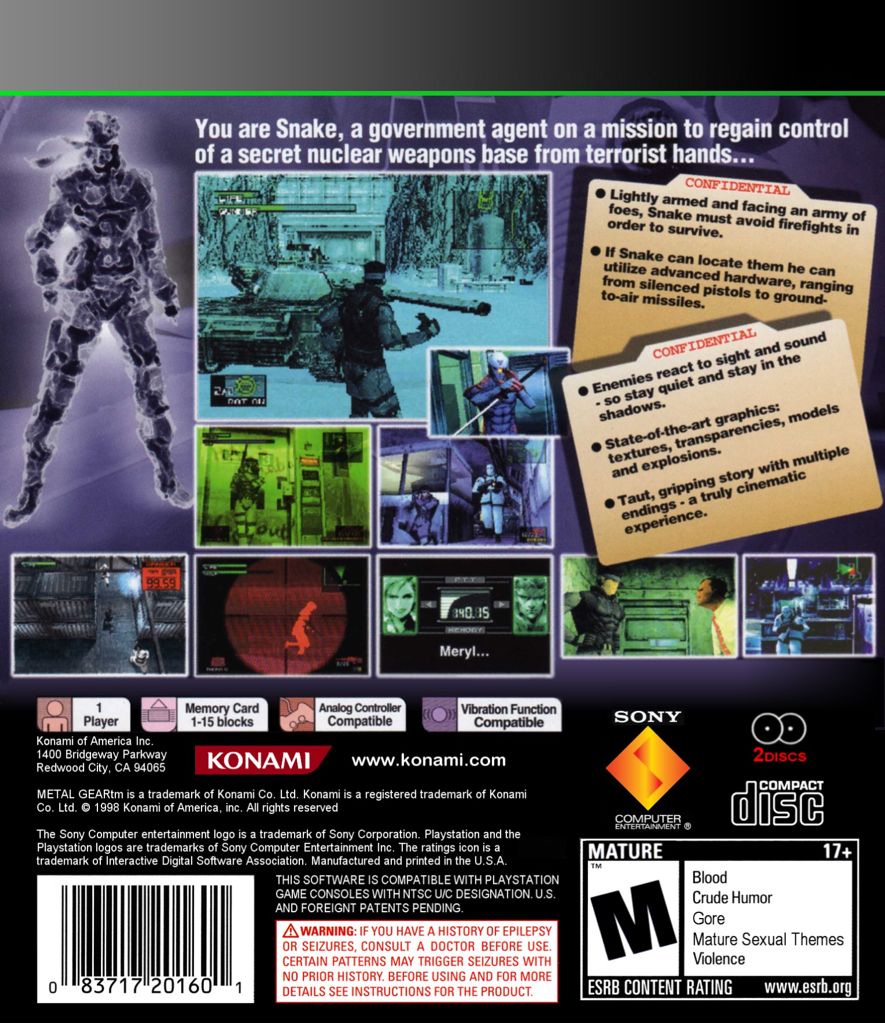 Metal Gear Solid - Sony PlayStation 3 (PS3) video game collectible - Main Image 2