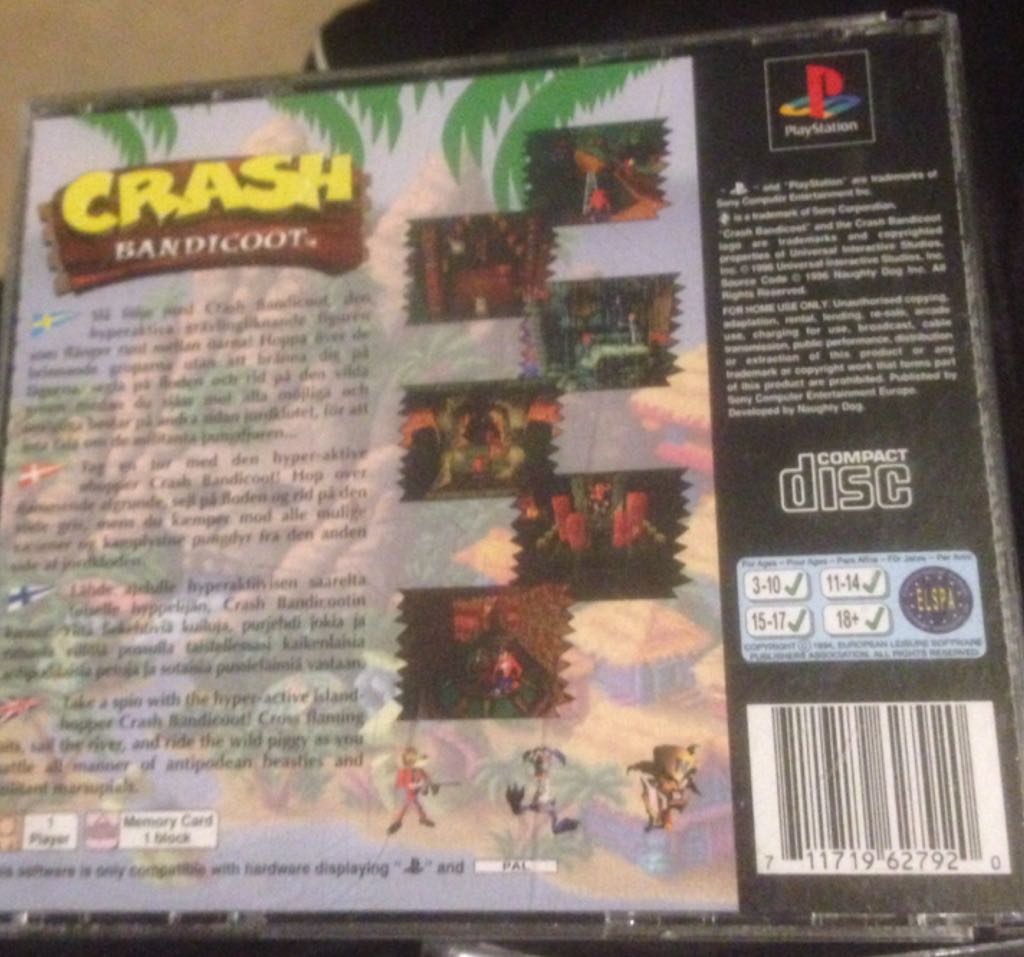 Crash Bandicoot - Sony PlayStation (Boite Et Notice - 1) video game collectible [Barcode 711719627920] - Main Image 2