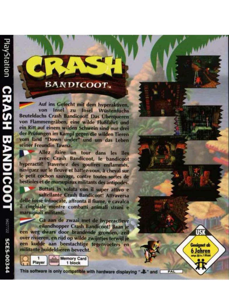 Crash Bandicoot - Sony PlayStation video game collectible - Main Image 2