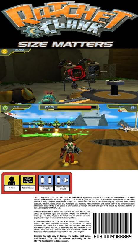 Ratchet and Clank: Size Matters - Sony PSP Go (High Impact Games - 1) video game collectible - Main Image 2