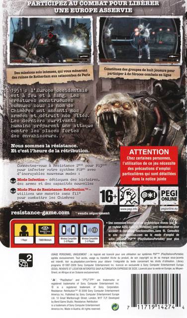 Resistance: Retribution - Sony PlayStation 5 (PS5) (1) video game collectible [Barcode 2040029852622] - Main Image 2