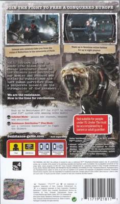 Resistance Retribution - Sony PlayStation Portable (PSP) (Sony Computer Entertainment - 1) video game collectible [Barcode 711719866824] - Main Image 2
