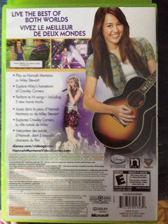 Hannah Montana - The Movie - Microsoft Xbox 360 (Disney) video game collectible [Barcode 712725017439] - Main Image 2