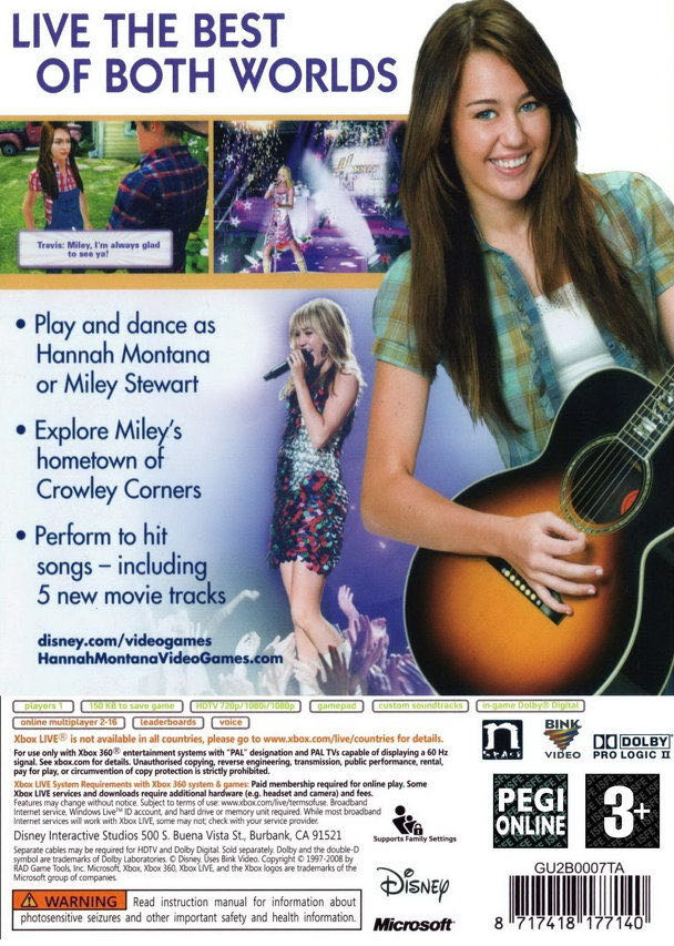 Hannah Montana - The Movie - Microsoft Xbox 360 (Disney Interactive Studios - 1) video game collectible [Barcode 8717418211738] - Main Image 2