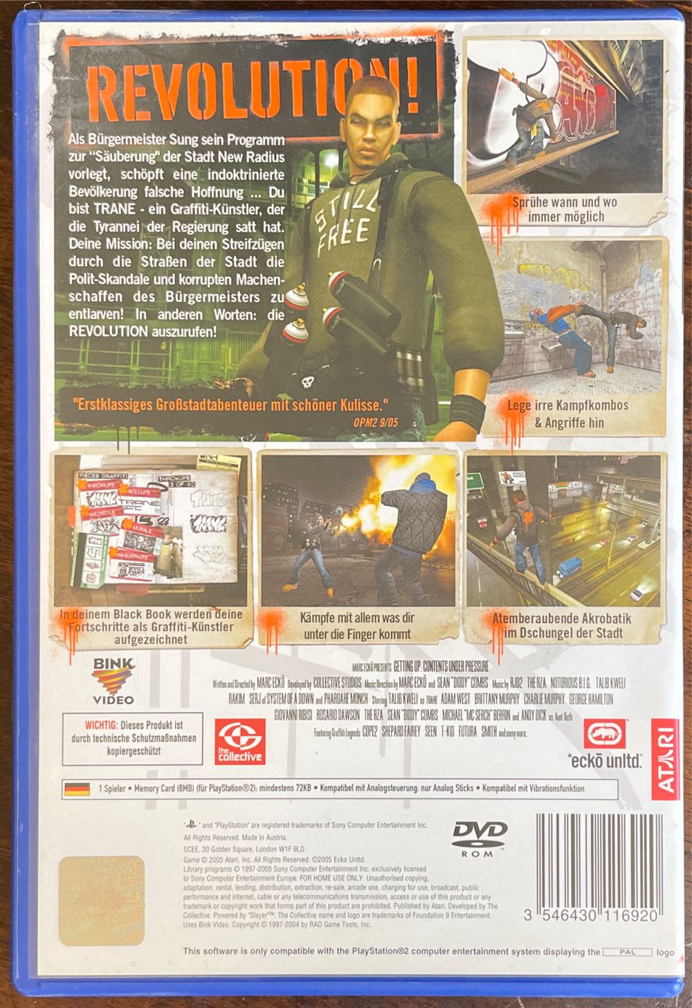 Marc Ecko’s Getting Up - Sony PlayStation 2 (PS2) video game collectible [Barcode 3546430116920] - Main Image 2
