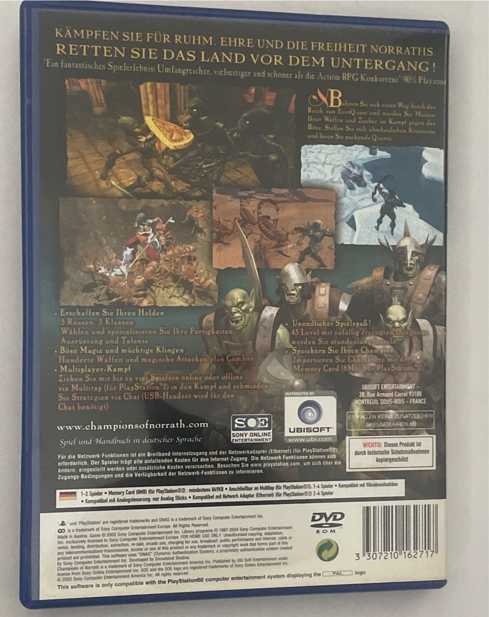 Champions of Norrath - Sony PlayStation 2 (PS2) (Ubisoft - 2) video game collectible [Barcode 3307210162717] - Main Image 2