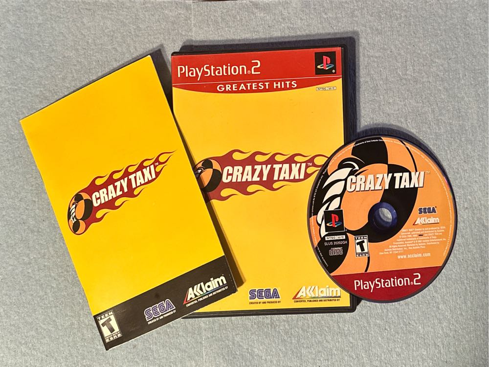 Crazy Taxi - Sony PlayStation 2 (PS2) (Sega - 2) video game collectible [Barcode 457281326815] - Main Image 3