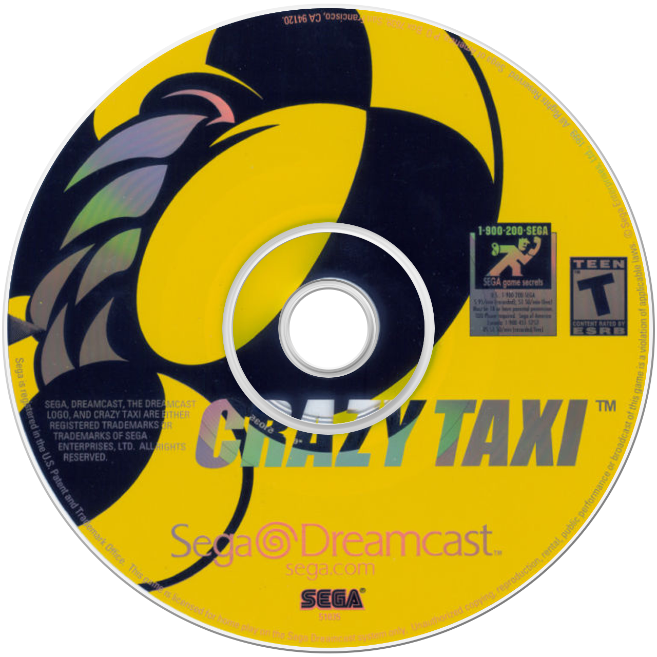 Crazy Taxi - Sega Dreamcast (Sega - 1) video game collectible [Barcode 7891196197284] - Main Image 3