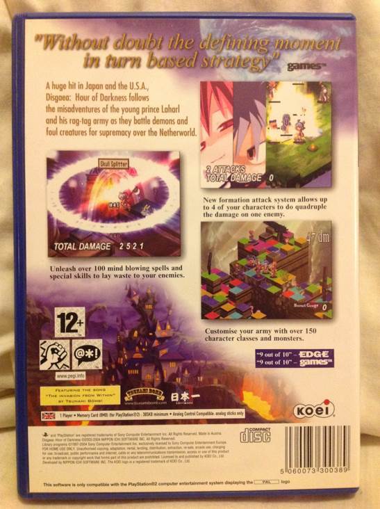 Disgaea Hour Of Darkness - Sony PlayStation 2 (PS2) (Koei - 1) video game collectible [Barcode 5060073300389] - Main Image 2