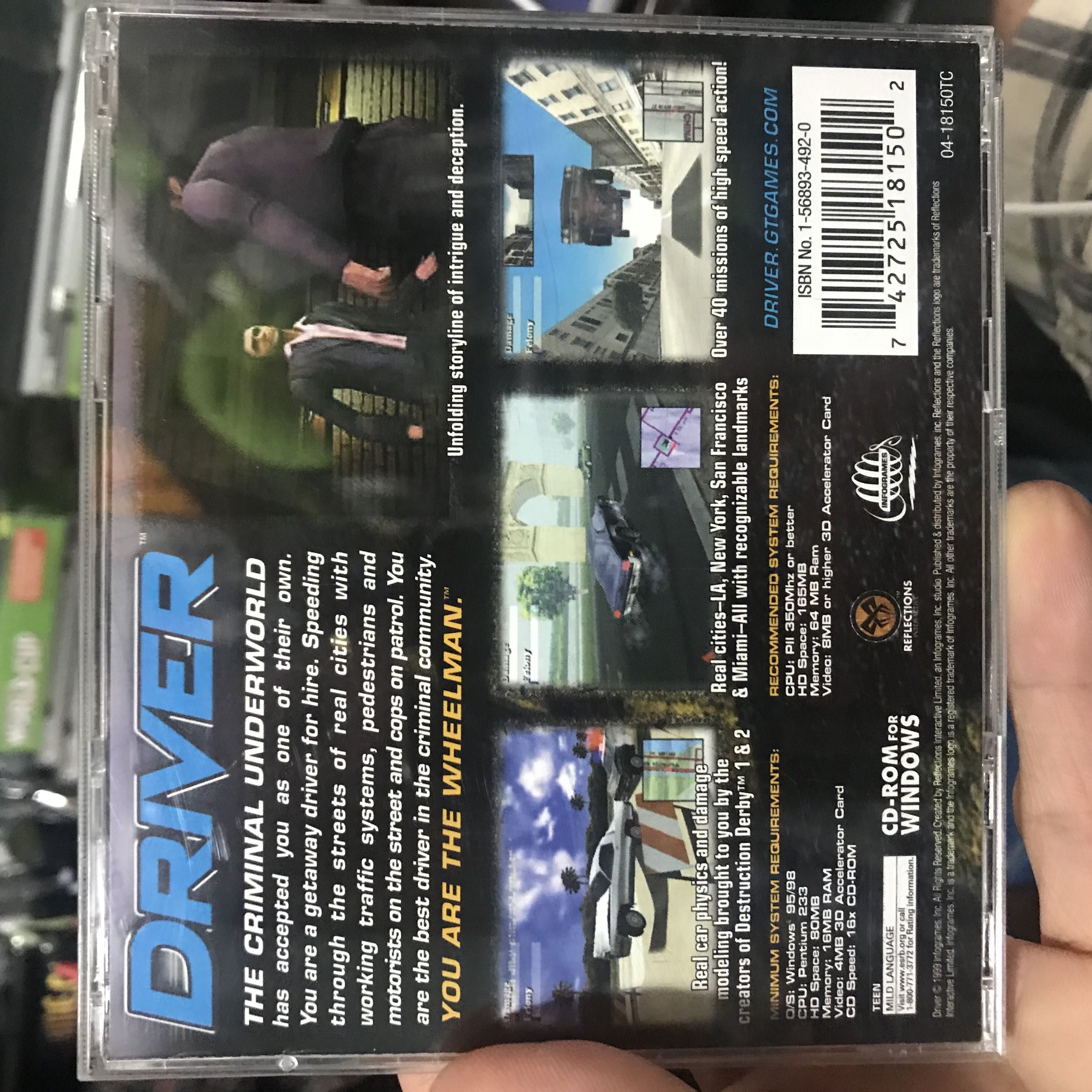 Driver - Nintendo Game Boy Color (Inforgrames - 1) video game collectible [Barcode 742725181502] - Main Image 2