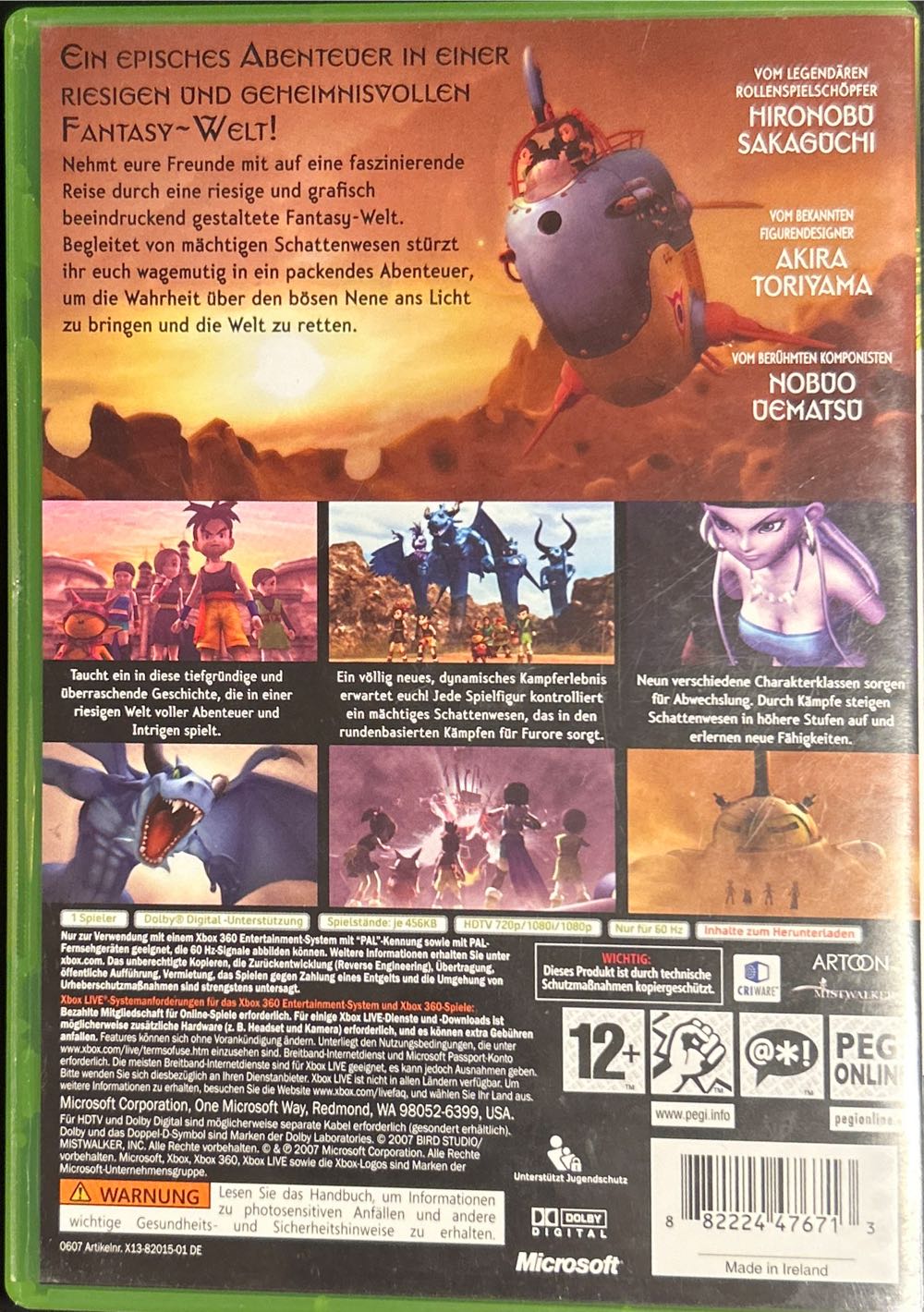 Blue Dragon - Microsoft Xbox 360 (Microsoft Game Studios) video game collectible [Barcode 882224476713] - Main Image 2