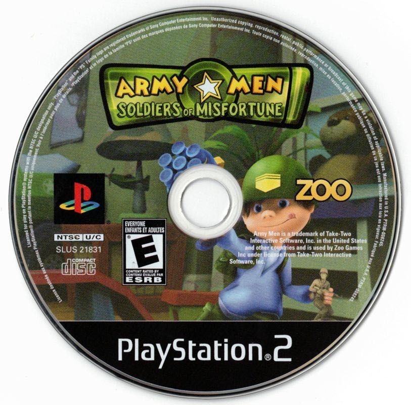 Army Men: Soldiers of Misfortune - Sony PlayStation 2 (PS2) (Zoo Games - 1) video game collectible [Barcode 802068101688] - Main Image 3