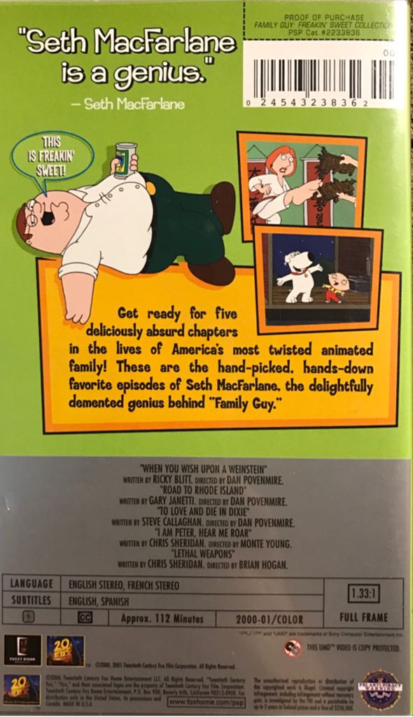 Family Guy - Sony PlayStation Portable (PSP) video game collectible - Main Image 2