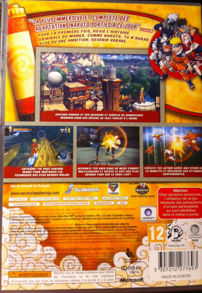 Naruto: Rise Of A Ninja - Microsoft Xbox 360 video game collectible - Main Image 2