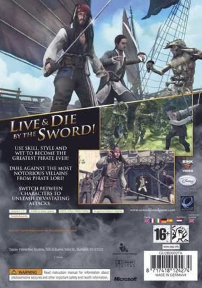 Pirates Of The Caribbean: At Worlds End - Microsoft Xbox 360 (Disney Interactive Studios - Single) video game collectible [Barcode 1272500406] - Main Image 2