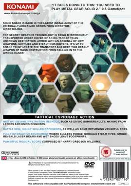 Metal Gear Solid 2: Sons Of Liberty - Sony PlayStation 2 (PS2) video game collectible - Main Image 2