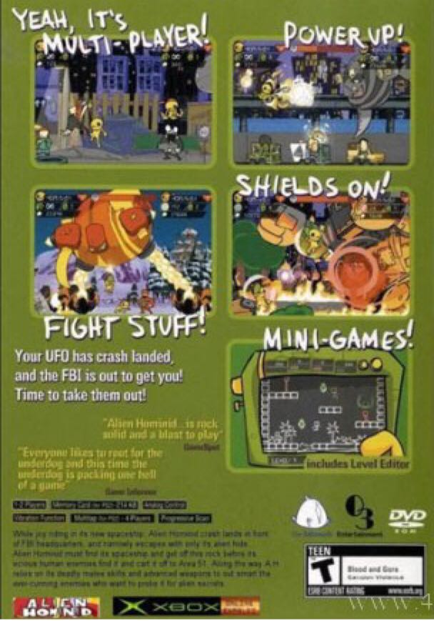 Alien Hominid - Microsoft Xbox (Zoo Digital - 1-4) video game collectible [Barcode 5060034552871] - Main Image 2
