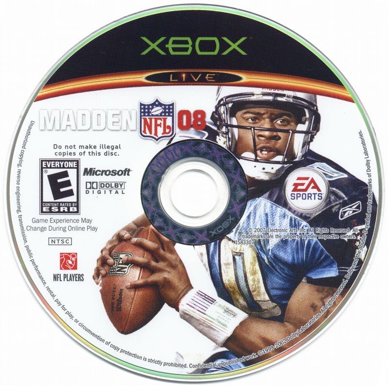 Madden NFL 08 - Microsoft Xbox (Ea Sports - 4 Players) video game collectible [Barcode 014633158335] - Main Image 3