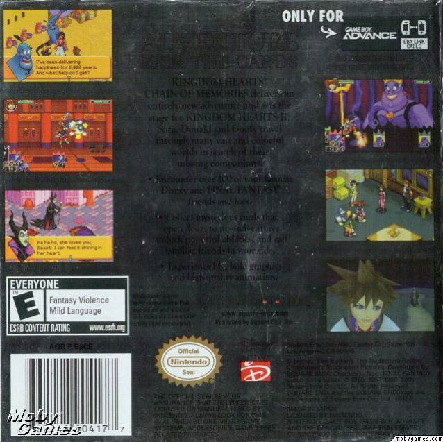 Kingdom Hearts: Chain Of Memories - Nintendo Game Boy Advance (GBA) (Square Enix - 1) video game collectible [Barcode 662248904177] - Main Image 2